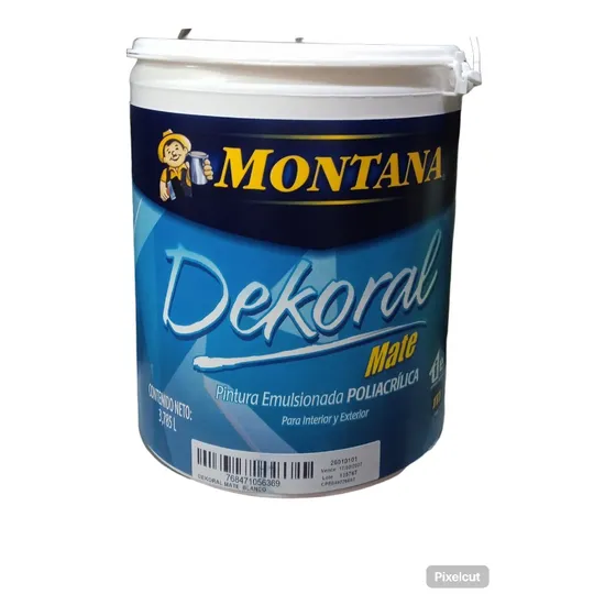 Pintura Dekoral Mate Blanco Montana