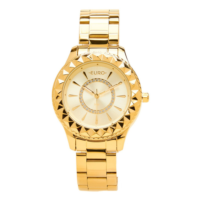 Relógio Euro Feminino Glitz Dourado - Eu2036yuu/4d Relógio Euro Feminino Glitz Dourado - Eu2036yuu/4d