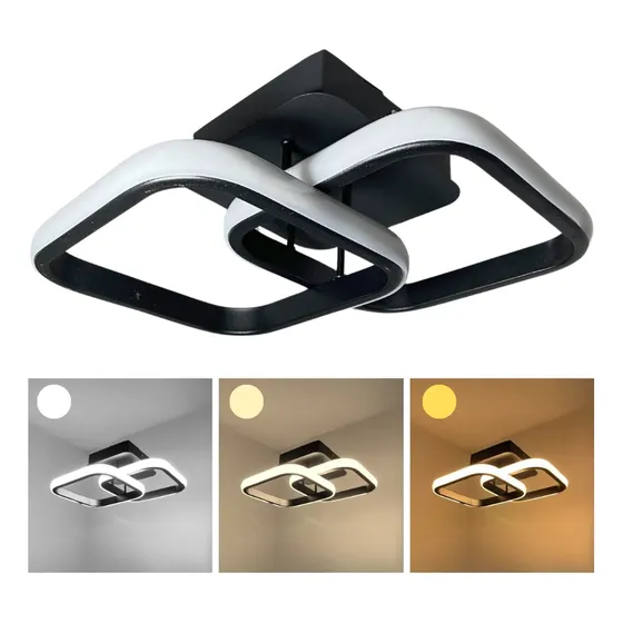Lampara Decorativa De Aplique Rubí Moderna - 3 Luces