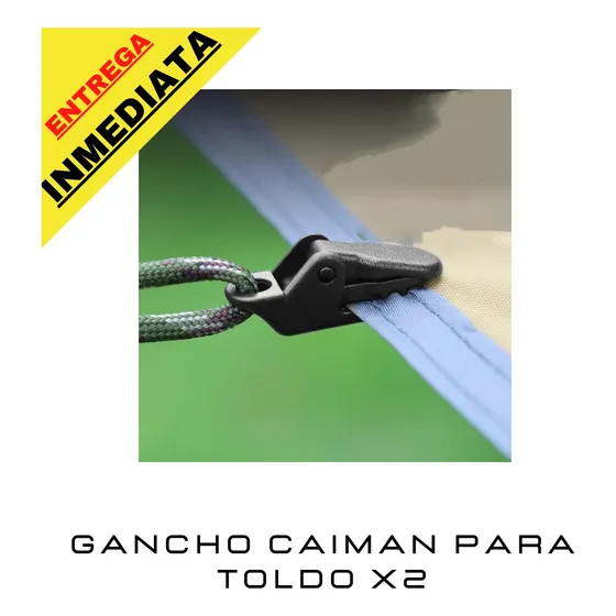 Gancho Caiman Para Toldo Con Hojete 2 Pack