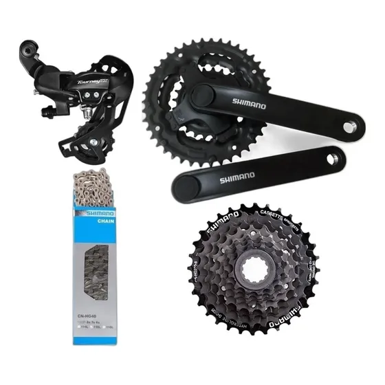 Kit Transmision De Bicicleta Shimano 24 Velocidades Mtb 3x8