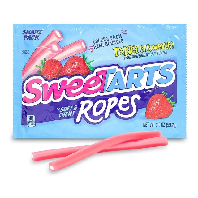 Caramelo Suave Sabor Cereza Sweetarts Ropes De 99.2g