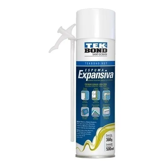 Espuma De Poliuretano Expandido Aerosol Tek Bond 500ml |gran