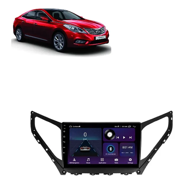 Multimídia Android Navpro Hyundai New Azera 2015-16 4/64gb