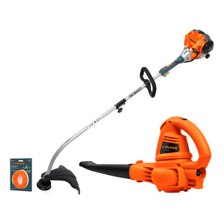 Kit Cortadora De Pasto A Gasolina 1 Hp + Sopladora + Hilo Kit Cortadora De Pasto A Gasolina 1 Hp + Sopladora + Hilo