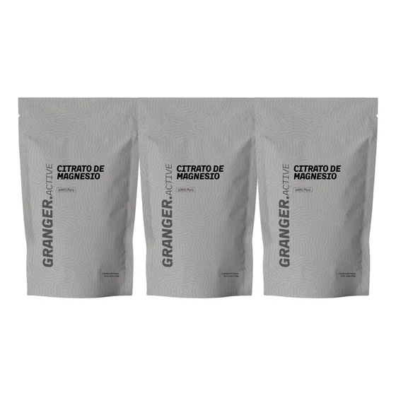 Granger Health Citrato De Magnesio Suplemento Polvo 144g X3