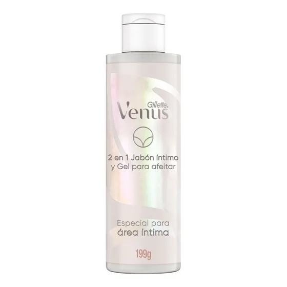 Jabón Íntimo Femenino y Gel de Afeitar Gillette Venus para Área Íntima 190mL