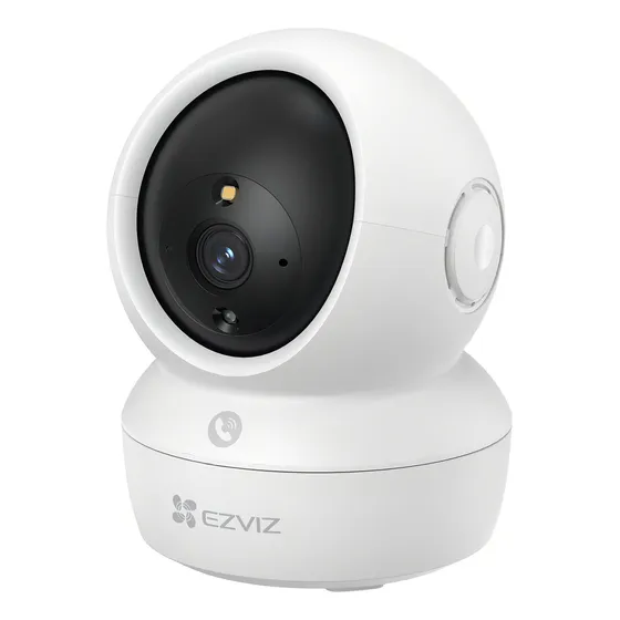 Ezviz H6c Pro 2k+ Cámara De Seguridad Wifi 4mp Pt Alexa To Color Blanco