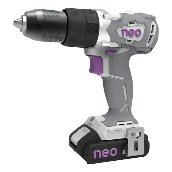 Taladro percutor atornillador inalámbrico de 13mm Neo TP913/20C1 20V + 1 batería de 2Ah + accesorio con caja de cartón 220V 50Hz/60Hz