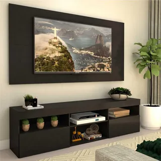 Rack Com Painel P/ Tv 65 E 2 Portas Toronto MultimĂłveis Rack Com Painel P/ Tv 65 E 2 Portas Toronto MultimĂłveis