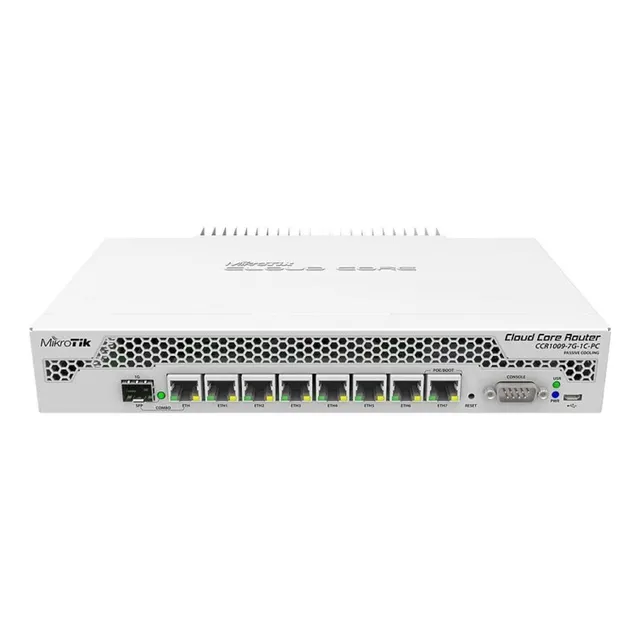 Router MikroTik Cloud Core CCR1009 PC CCR1009-7G-1C-PC blanco