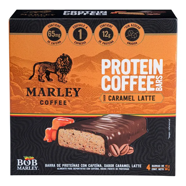 Barritas De Café Con Proteína Sabor Caramel Latte 4 Un