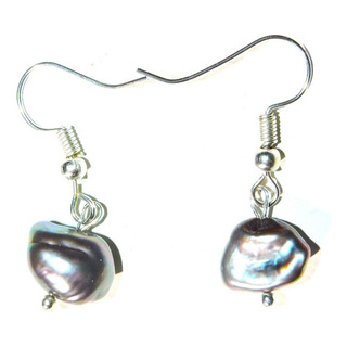 2 Aretes Perla Cultivada : Forma Libre Color Tahiti Peacok 2 Aretes Perla Cultivada : Forma Libre Color Tahiti Peacok
