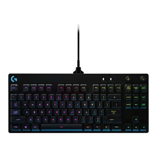 Teclado mecánico para juegos Rgb Pro Gx Black - Logitech Language: portugués brasileño