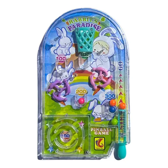 Juego Mini Flipper Pinball Juguete Sorpresa Cumpleaños 1 Und
