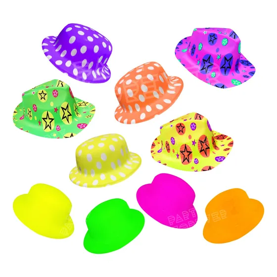 Combo Gorros Fluo Cotillon - Solo Gorro Fluo Sombrero X50