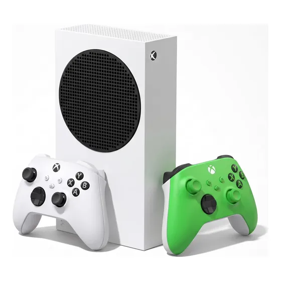 Console Microsoft Xbox Series S - 2 Controles Branco Verde