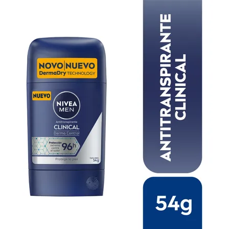 NIVEA Clínica Antitranspirante en barra masculino 54g