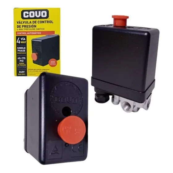Presostato Compresor Aire 4 Vias Diésel Tools 2hp Max