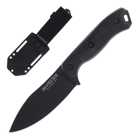 Faca Ka-bar Bk19 Nessmuk Black Handles 1095 Cro-van Faca Ka-bar Bk19 Nessmuk Black Handles 1095 Cro-van