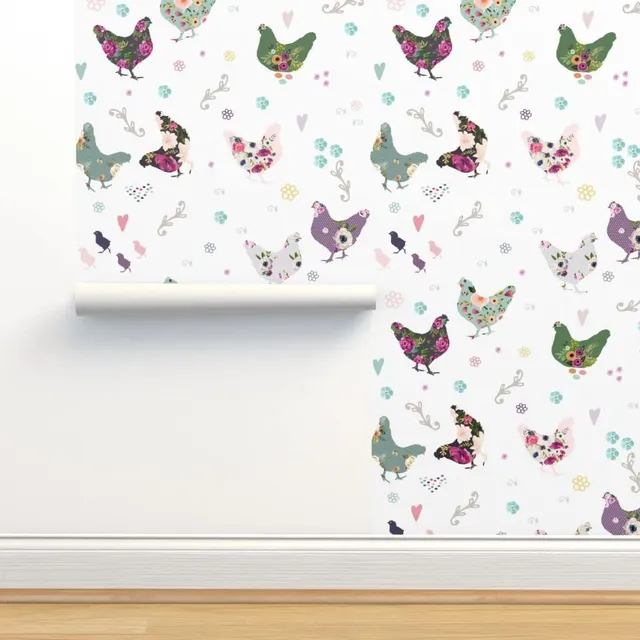 Para Despegar 3 X 2 Pie Diseño Flor Rosa Gallina Rural Chic