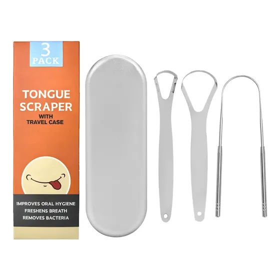 Set Limpiadores De Lengua Con Estuche
