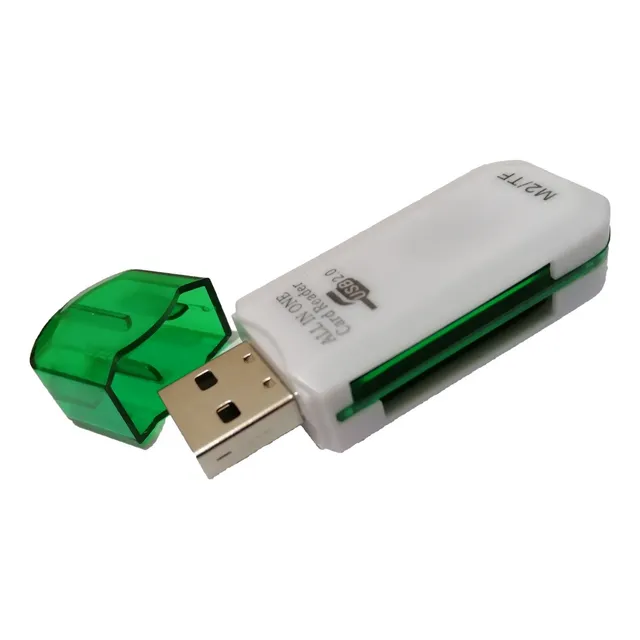 Lector De Memorias Usb Tarjeta Micro Sd Tf Mmc Ms M2 Para Pc