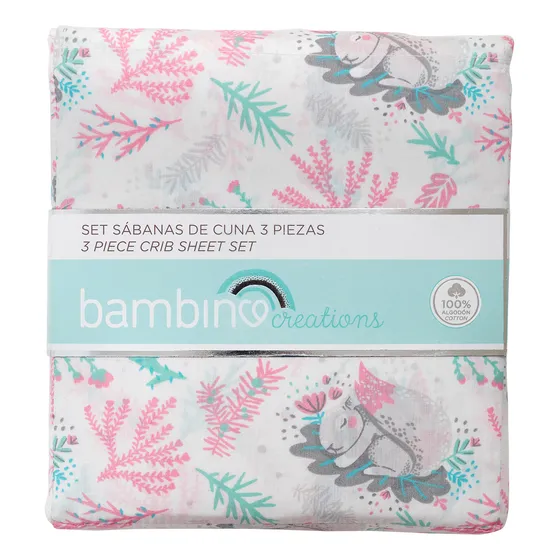 Set  De Sabanas Cuna Niña Bambino Ardilla Blanco
