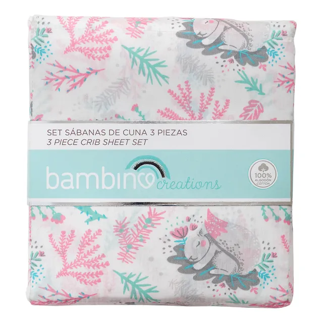 Set  De Sabanas Cuna Niña Bambino Ardilla Blanco