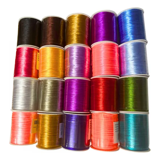 Lote 10 Rollos Hilo Cola De Rata(1mm)(1,000metros)
