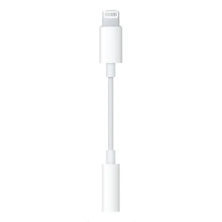 Adaptador Lightning Para iPhone Jack 3.5mm Blanco Apple