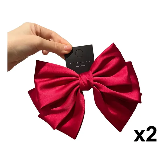Lazo Tela Cabello Damas Coquette Tendencia Colores Variados