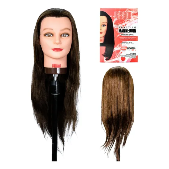 Maniqui Cabeza Cabezote Para Corte Y Peinado Grande 