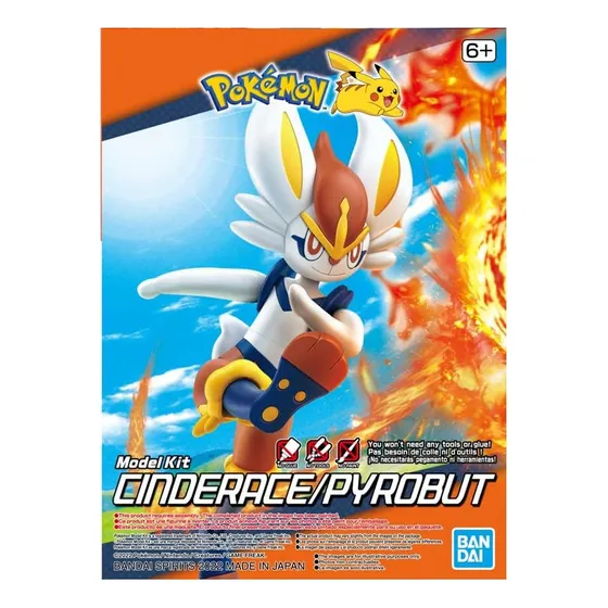 Pokémon Cinderace Figura Maqueta Bandai Para Armar