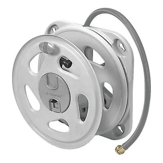 Porta Manguera Enrollador Soporte De Pared Truper Porma-50 K