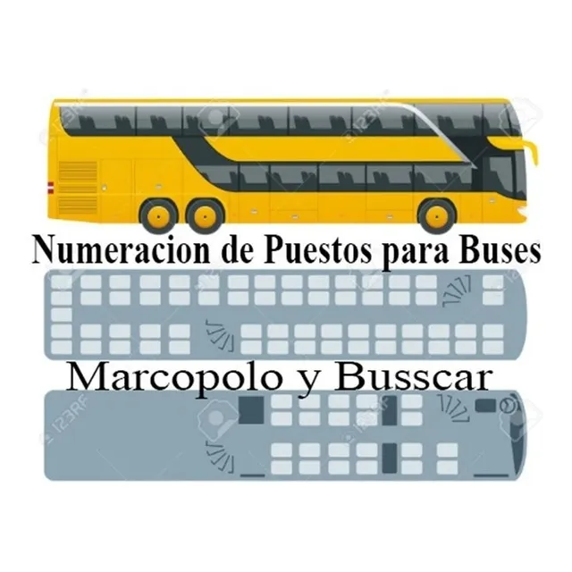 Numeracion De Puestos Para Buses Marcopolo Y Busscar