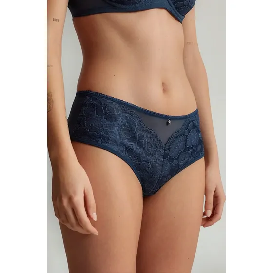 Culote Bombacha Encaje Tul Selu 8405 Culotte Lenceria Urbana