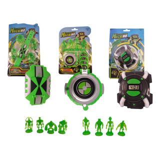 3 Relógios Ben10 Ominitrix Lançador Disco Luz E Som Criança 3 Relógios Ben10 Ominitrix Lançador Disco Luz E Som Criança