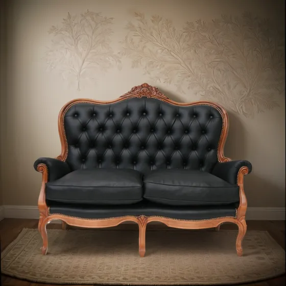 Sofa Estilo Colonial Ingles De 2 Cuerpos