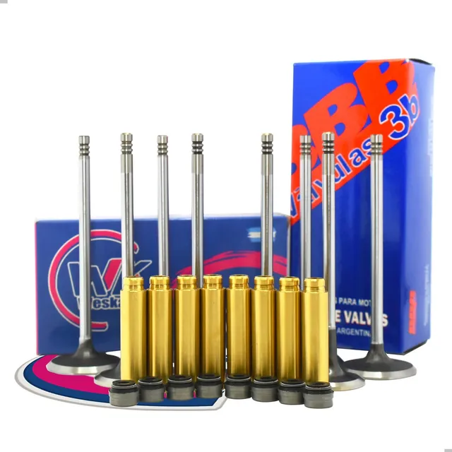 Kit Valvula + Guia Bronce Fiat Siena Palio Fire 1.4 8v + Rt