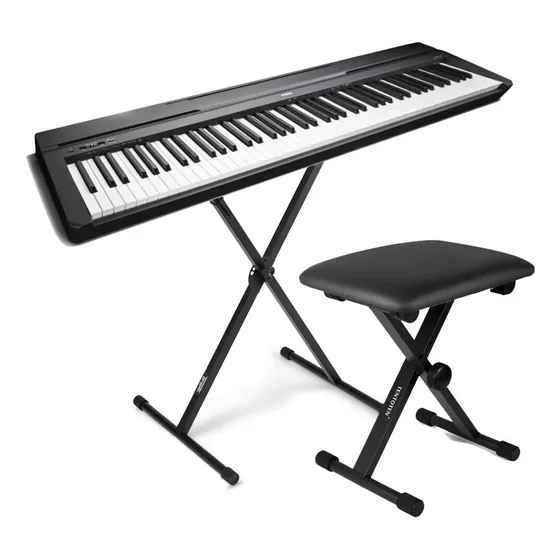 Yamaha P-45 88-key Weighted Piano Bundled Folding Stand