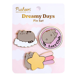 Conjunto De Pines Gato Pusheen The Cat Dreamy Days Pins Set Color Gris Oscuro Conjunto De Pines Gato Pusheen The Cat Dreamy Days Pins Set Color Gris Oscuro