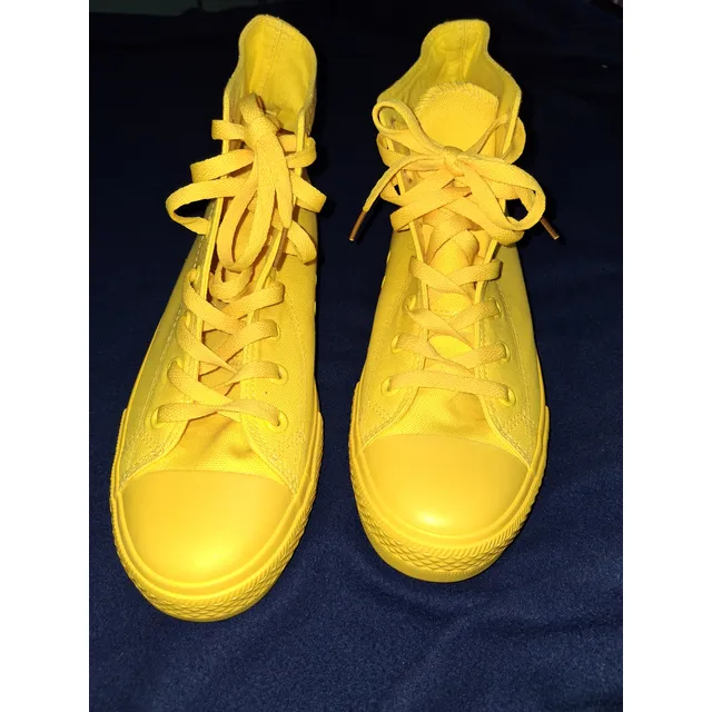 Zapatos Tipo Converse Amarillos