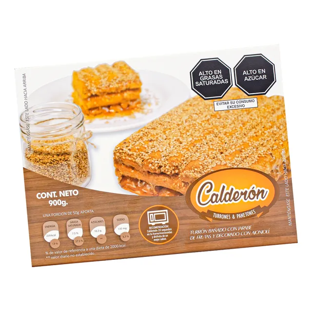 Turrón Calderón Ajonjoli 900 Gr