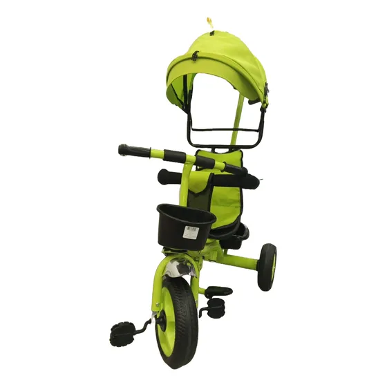 Triciclo Bicicleta Con Agarrador Y Techo Para Niños Pequeños