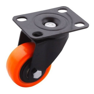 Rodaja De Poliuretano Naranja 2x1 70kg Giratoria 4 Pzs Rodaja De Poliuretano Naranja 2x1 70kg Giratoria 4 Pzs