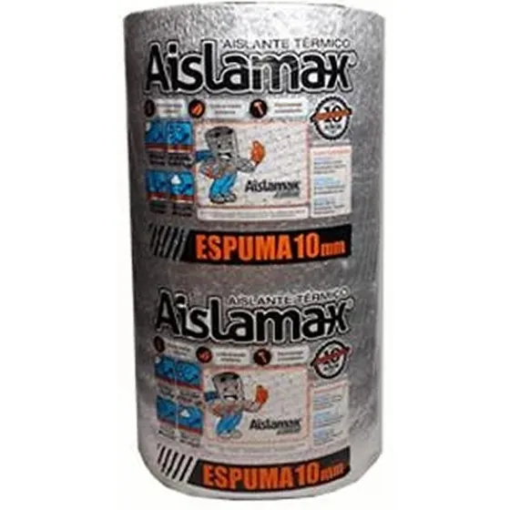 Aislante 10mm Doble 2 Caras Aluminio 1 X 20m Termico Rollo