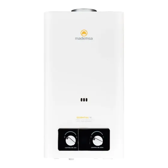Calefont Gas Licuado 10 Litros Tiro Natural Essential 10 Eco