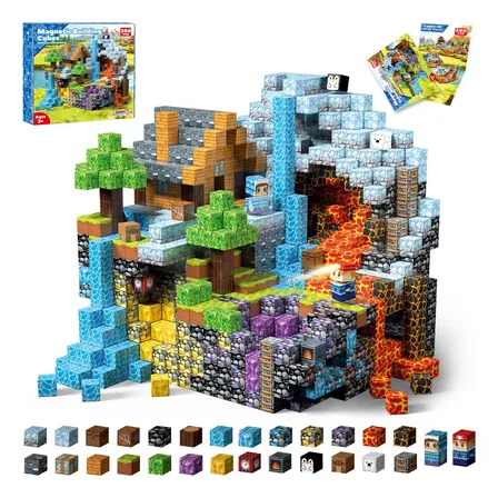 Blocos Magnéticos Em Cubo 200 Peças 200