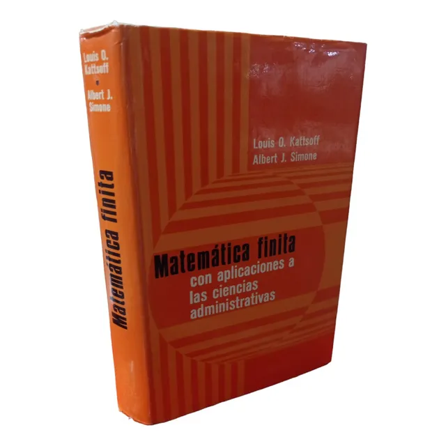 Matemática Finita. Primera Ed L. Kattsoff A. Simone Trillas